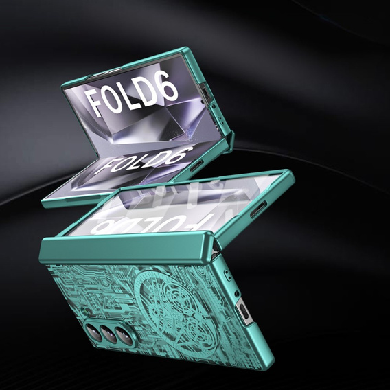 Case for Samsung Galaxy Z Fold6 5G, Mechanical Legend, green