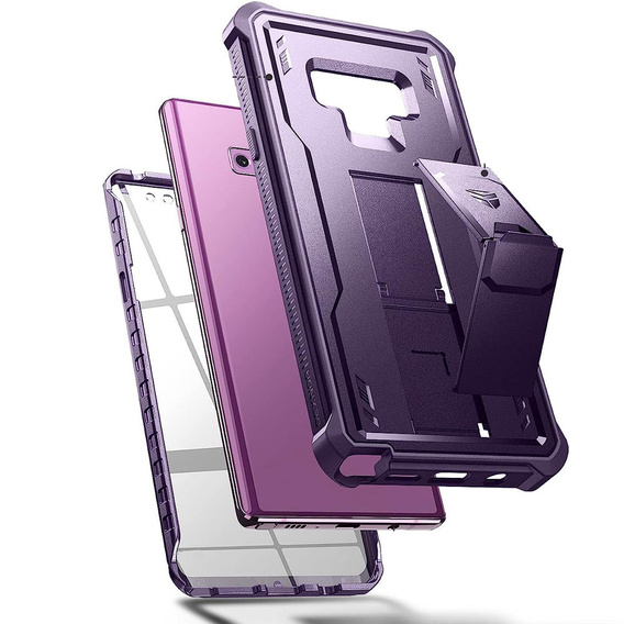 Armored case for Samsung Galaxy Note 9, Dexnor Full Body, purple