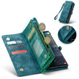 CASEME case for Samsung Galaxy S25 Ultra, Retro Leather Wallet, with strap, green