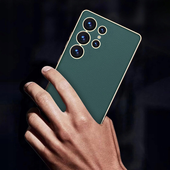 Case for Samsung Galaxy S25 Ultra, GKK Leather, green