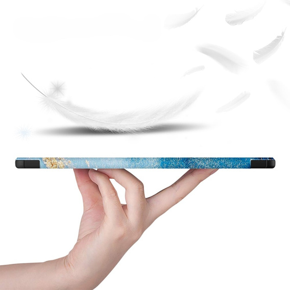 Case for Samsung Galaxy Tab S9, Smartcase Hybrid Pen Slot, sea wave