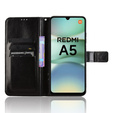 Flip case for Xiaomi Redmi A5, Crazy Horse Wallet, black