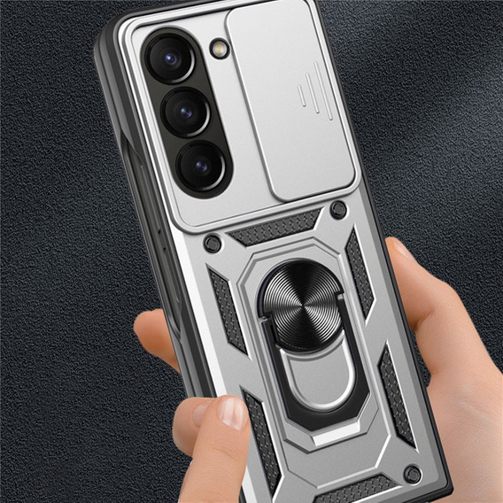 Case for Samsung Galaxy Z Fold5 5G, CamShield Slide, silver