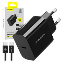 Blavec GaN4 45W USB-C PD/QC mains charger with USB-C - USB-C cable for devices with USB-C: smartphones, tablets and lightweight laptops
