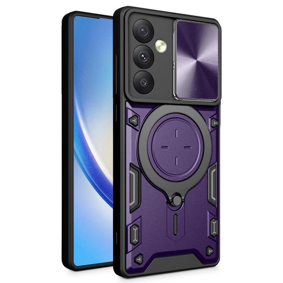 Armor case for Samsung Galaxy A54 5G, CamShield Slide, purple