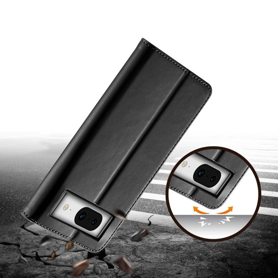 Flip case for Google Pixel 8A, LC.IMEEKE, black