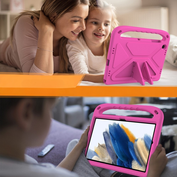 Children's Case for Samsung Galaxy Tab A9+, Children's Case with Handle, pink