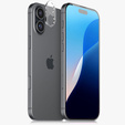 Tempered Camera Glass for iPhone 16 / 16 Plus, transparent
