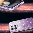Case for Motorola Moto G56 5G, Glitter Flower, purple