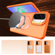 Skin-touch case with MagSafe stand for Samsung Galaxy A57 5G, orange
