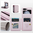 CASEME flip case for Samsung Galaxy Z Flip5 5G, Litchi Wallet, pink