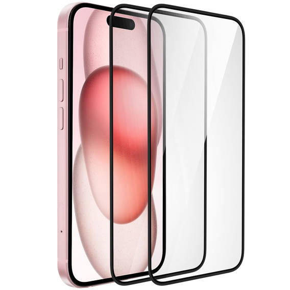 2x Ceramic ERBORD Hybrid Glass for iPhone 15 Plus
