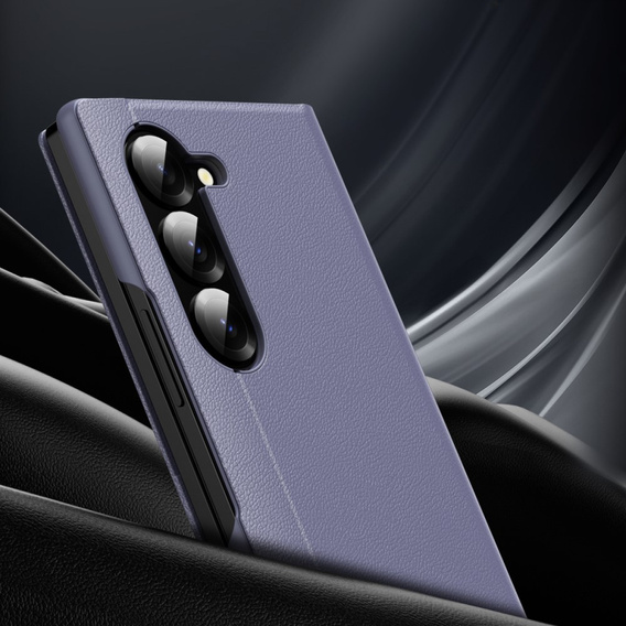 Flip case for Samsung Z Fold5 5G, Smart View Wallet, lavender