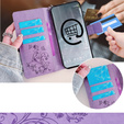 Flip case for Motorola Moto E14, Butterfly, purple