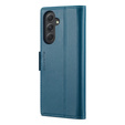 CASEME flip case for Samsung Galaxy A54 5G, Litchi Wallet, blue