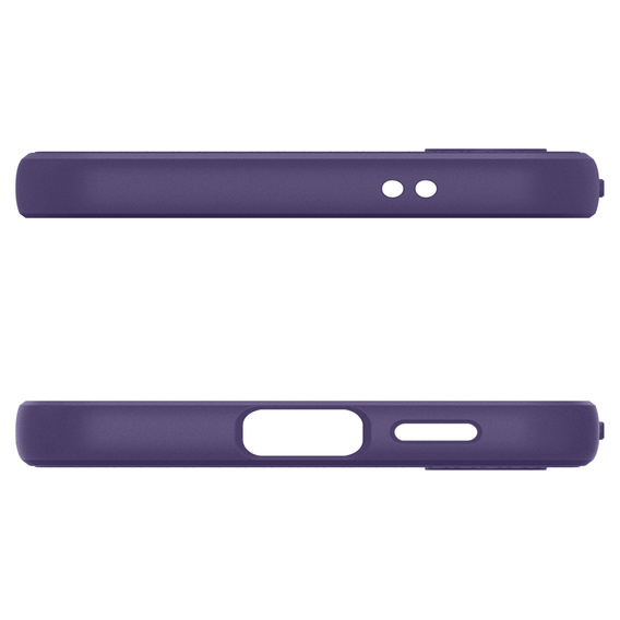 Spigen case for Samsung Galaxy S24, Liquid Air, purple + 9H Tempered Glass