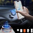 Armoured case for MagSafe clear with orange sides for iPhone 17 Pro