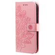 Flip case for Samsung Galaxy A14 4G/5G, Mandala Flower, pink rose gold