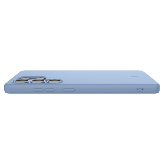 Spigen Case for Samsung Galaxy S25 Ultra, Silicone Fit Mag, blue + Tempered Glass