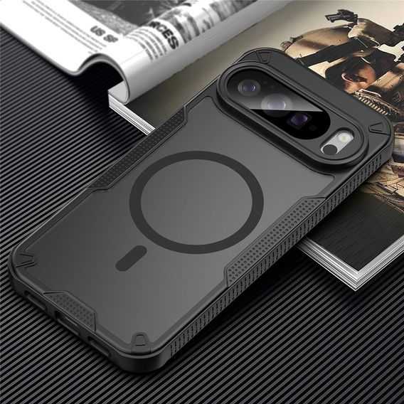 Armoured case for Google Pixel 10 Pro XL, for MagSafe, matt, black