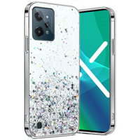 Case for Realme C31, Glittery, transparent