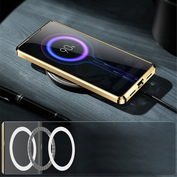 Camera Protection Case for Google Pixel 8 Pro, CamShield MagSafe, transparent / gold