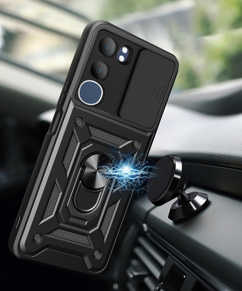Case for Vivo Y19s, CamShield Slide, black