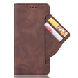 Flip case for Xiaomi Poco X6 Pro 5G, Card Slot, brown