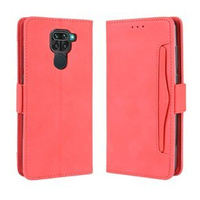 Flip case for Xiaomi Redmi Note 9, Card Slot, red