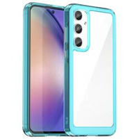 Case for Samsung Galaxy A55 5G, Fusion Hybrid, transparent / blue