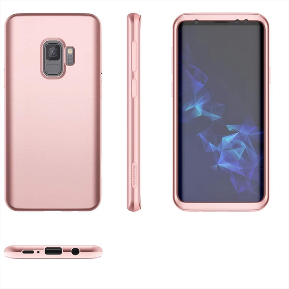 Case for Samsung Galaxy S9, Suritch Full Body, pink rose gold