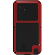 Love Mei Case for Samsung Galaxy S25 Ultra, armored with glass, red