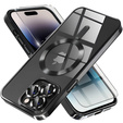 Case for iPhone 14 Pro, Electro MagSafe, black + Screen Glass
