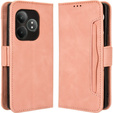 Flip case for Realme GT 6 / 6T, Card Slot, pink