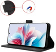 Flip case for Oppo Reno 11F 5G, Wallet Smart Magnet, black