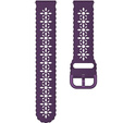 Silicone strap for 20mm Soft Hollowed-out, Dark Purple