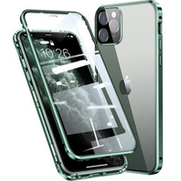 Case for iPhone 11 Pro, Magnetic Dual Glass, green