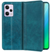 Case for Xiaomi Redmi Note 12 Pro+ 5G, Wallet Litchi Leather, green