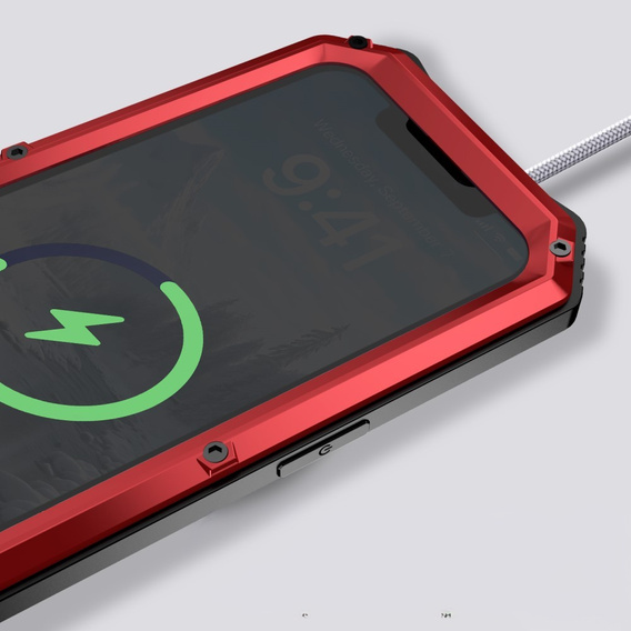 Armored case for iPhone 16E, R-JUST, red