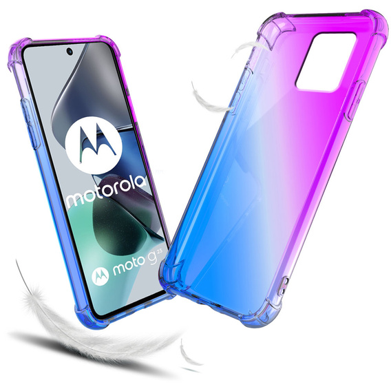 Case for Motorola Moto G23 / G13 4G, Gradient Dropproof, Purple / blue
