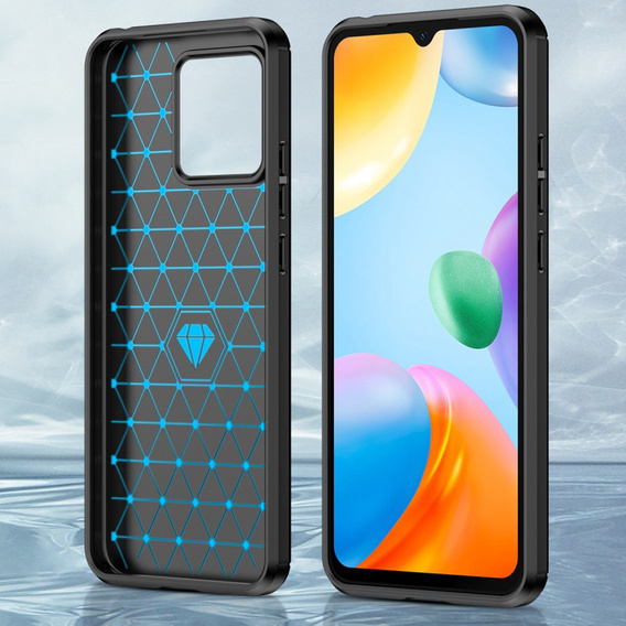 Case for Xiaomi Redmi 10C, Carbon, black