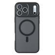Matt Case for iPhone 17, for Magsafe, matt black