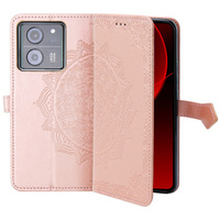 Flip case for Xiaomi 13T / 13T Pro, Mandala, pink rose gold