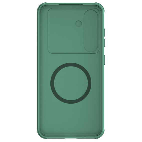 NILLKIN Case for Samsung Galaxy S24, Silicone CamShield Case for MagSafe, green