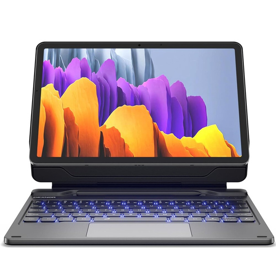 Keyboard case for Samsung Galaxy Tab S7 / S8, Dexnor Magnetic Keyboard Touchpad, black