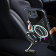 Case for ASUS ROG Phone 8 Pro, with magnetic sheet, transparent / black