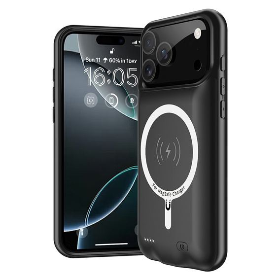 iPhone 17 Pro Max Powerbank 6000mAh MagSafe battery case