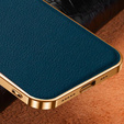 Case for iPhone 13, Cowhide Leather, green