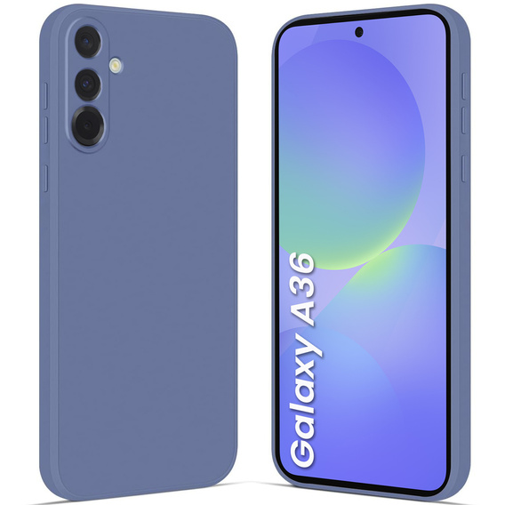 Case for Samsung Galaxy A36 5G, Silicone Lite, dark blue