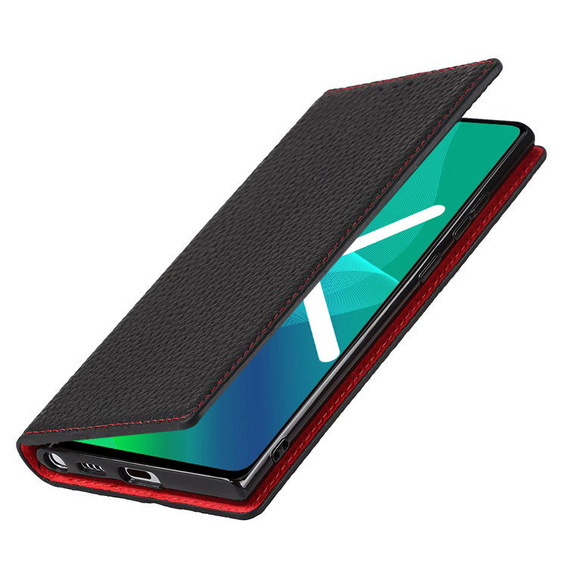Leather case for Samsung Galaxy S22, ERBORD Grain Leather, black